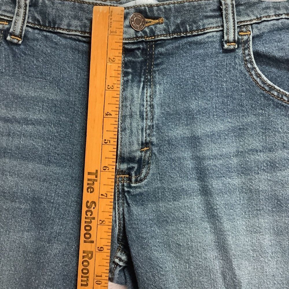 WRANGLER Boys Youth Size 16 Husky Classic Boot Adjustable Waist Blue Jeans - Picture 4 of 10